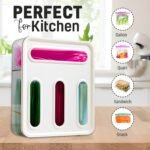 HIMUS Food Storage Bag Organizer - 4 Slot Organizer - Image 4